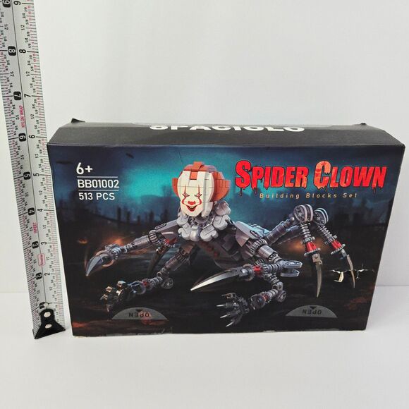 Building Blocks Set Spider Clown Horror Movie Character Halloween Decor - Picture 8 of 8